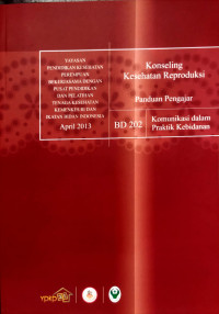 Image of Konseling Kesehatan Reproduksi Panduan Pengajar
