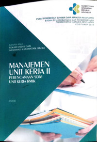 Image of Sistem Informasi Kesehatan II : Stastistik Pelayanan Kesehatan