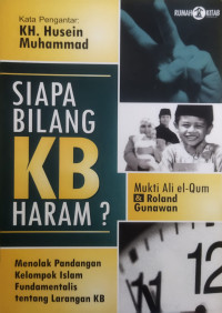 Image of Siapa Bilang KB Haram?